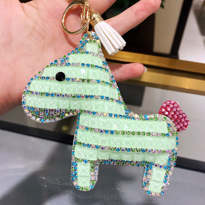 Crystal Pony Keychain – Sparkly Horse Bag Charm Gift