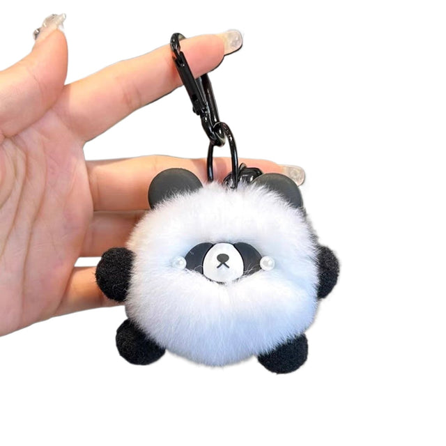 Red Panda Pom Pom Keychain – Chinese-Inspired Bag Charm