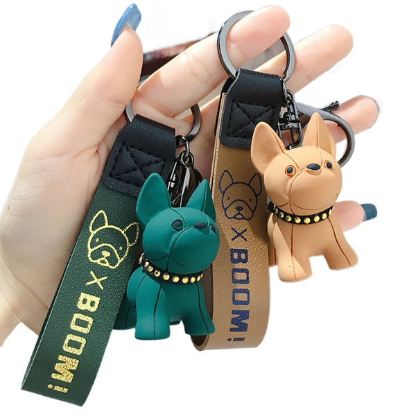 French Bulldog Keychain – Cute Resin Puppy Bag Charm