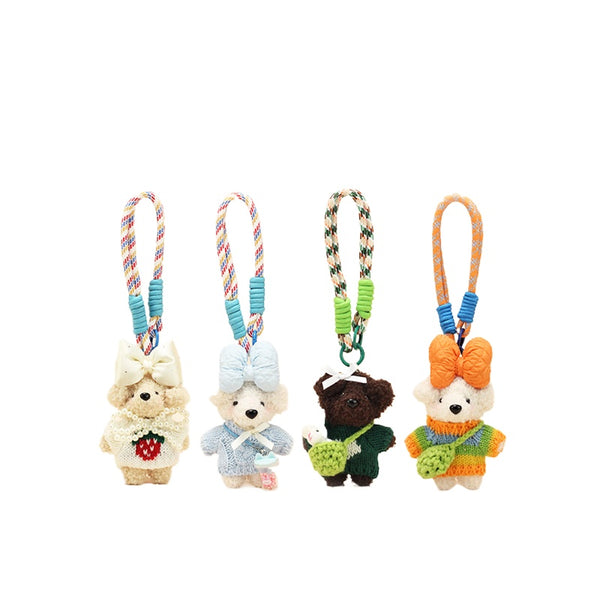 Sweater Teddy Bear Bag Charm – Cute Plush Keychain