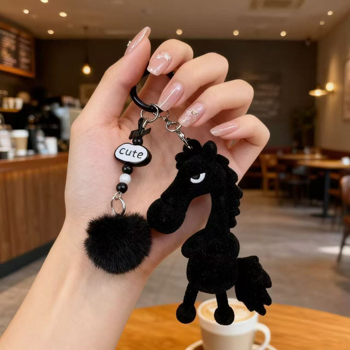2026 Horse Plush Keychain – Stubborn Pony Mascot Bag Charm