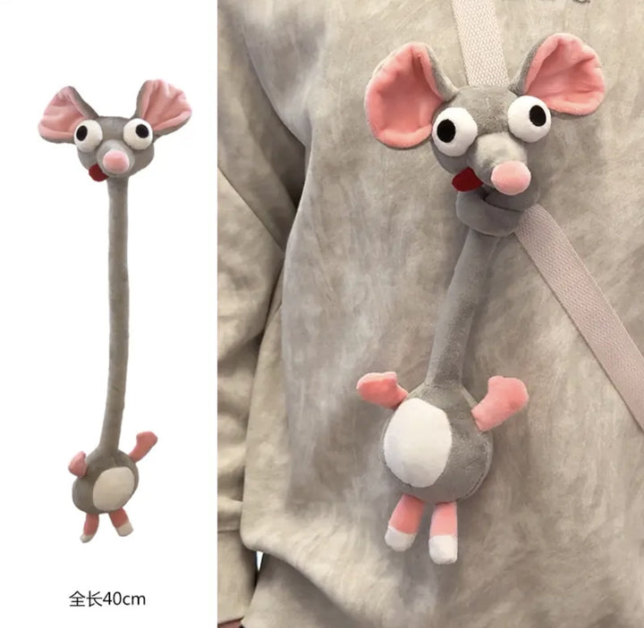 Long-Neck Zodiac Plush Charm – 40cm Animal Bag Pendant