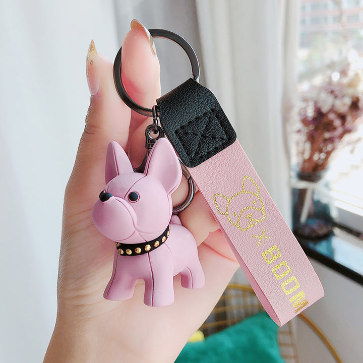 French Bulldog Keychain – Cute Resin Puppy Bag Charm