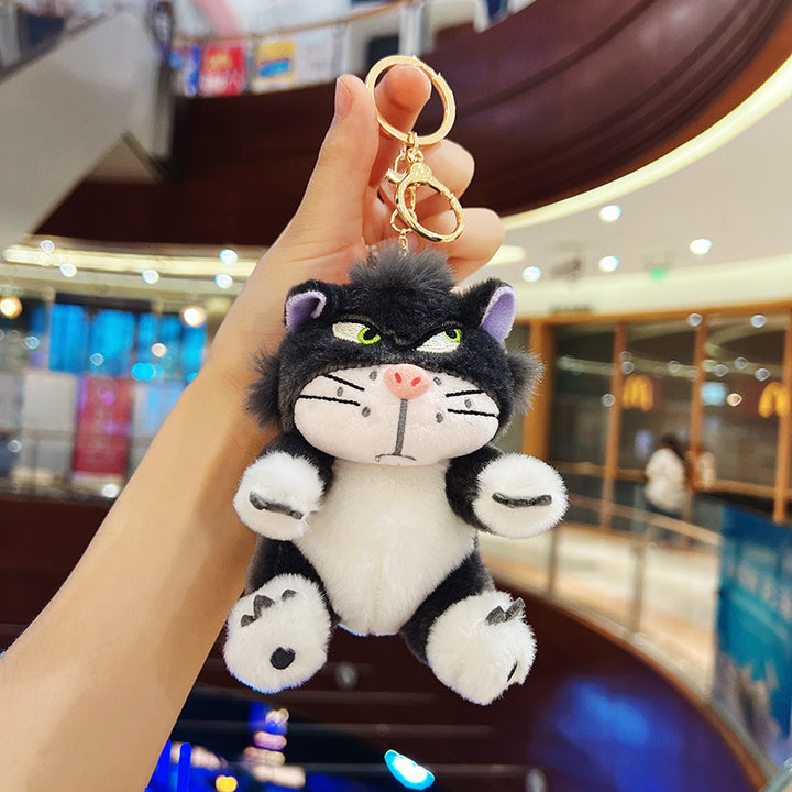 Plush Black Cat Bag Charm – Cute Mini Cat Keychain
