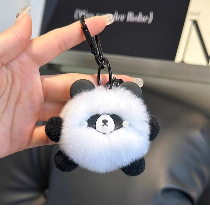 Red Panda Pom Pom Keychain – Chinese-Inspired Bag Charm