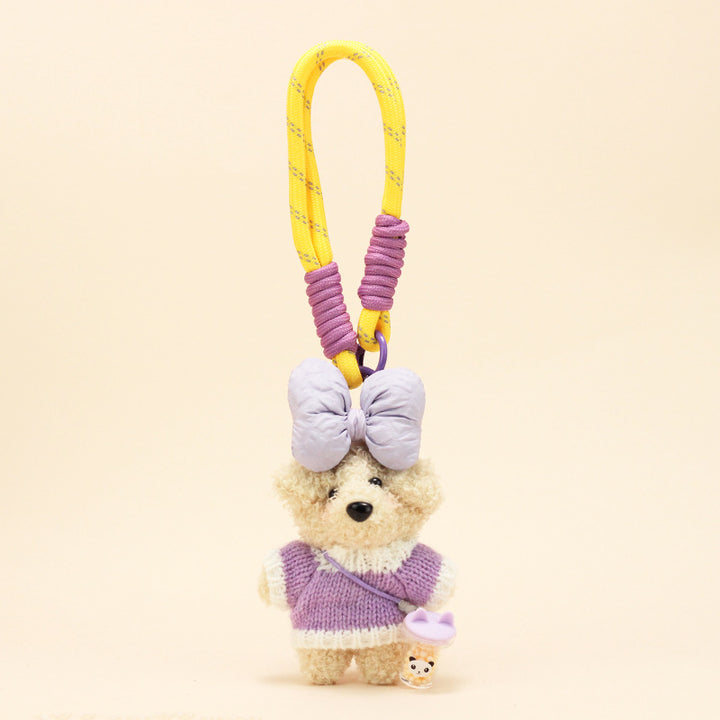 Sweater Teddy Bear Bag Charm – Cute Plush Keychain