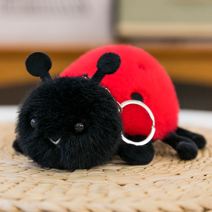 Insect Plush Keychain – Ladybug Bee Snail Spider Bag Charm